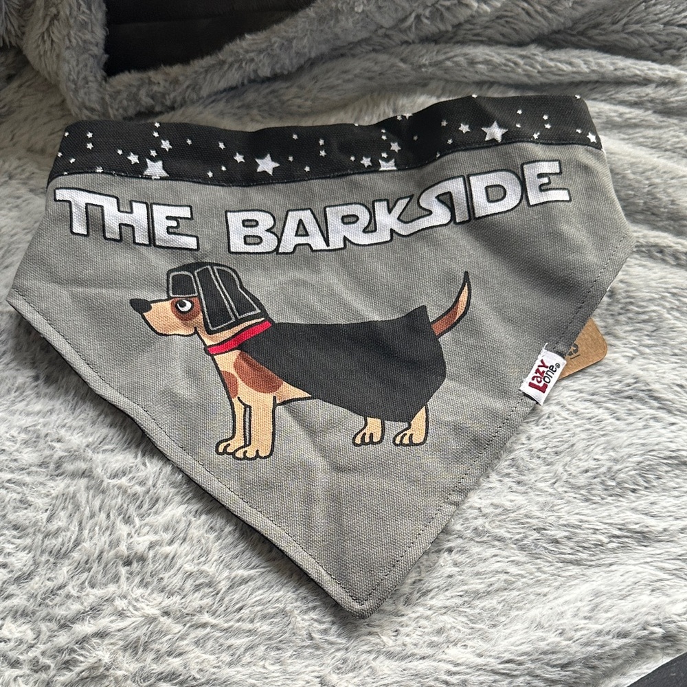 Lazy One Black and White Star Pet Bandana